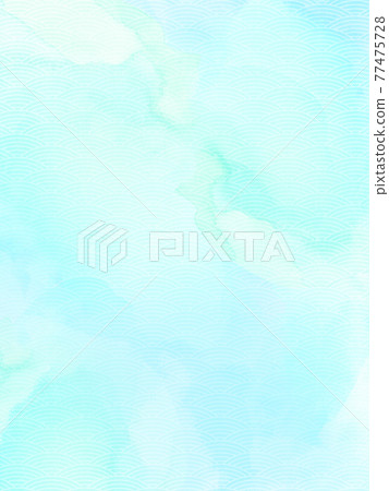 Japanese style material with transparent watercolor texture-There are multiple variations 77475728