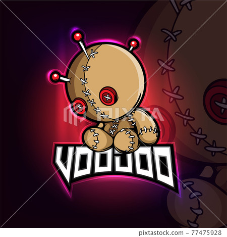 Voodoo mascot esport logo design Voodoo mascot esport logo design 77475928
