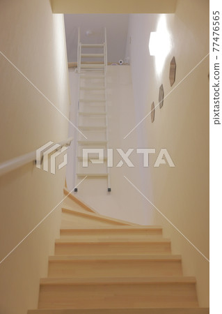 Ladder to the stairs and loft 77476565