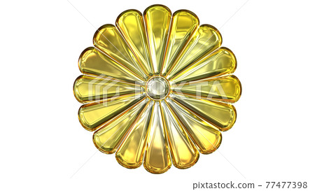 金色日本國徽菊花花rest（16個八折菊） 77477398