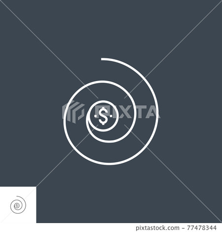Return on Investment Line Icon Return on Investment Line Icon 77478344