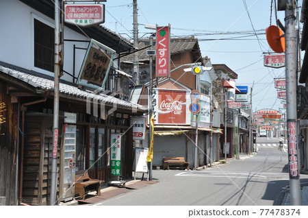Showa retro shopping street 77478374