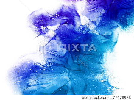 Background Texture Alcohol Ink Art Frame Summer Watercolor Blue Background Texture Alcohol Ink Art Frame Summer Watercolor Blue 77478928