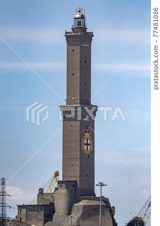 genoa lanterna lighthouse city symbol genoa lanterna lighthouse city symbol 77481086