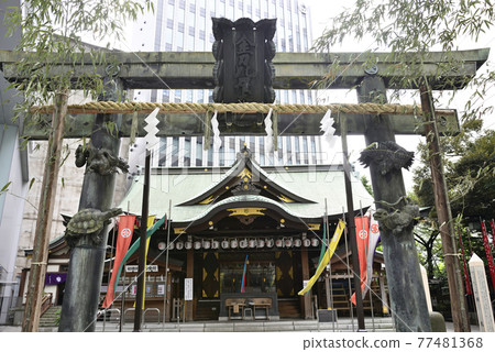 虎之門琴平宮、銅四神牌坊 77481368