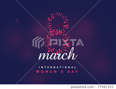 women's day international celebration vector background 77482103