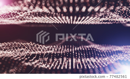 Abstract particles with depth of field 77482561