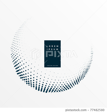 minimal halftone circular frame vector background 77482580