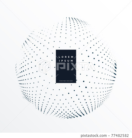 circular sphere made with dots background - Stock Illustration ...