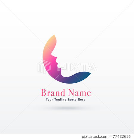 feminism logo concept with girl or woman face feminism logo concept with girl or woman face 77482635