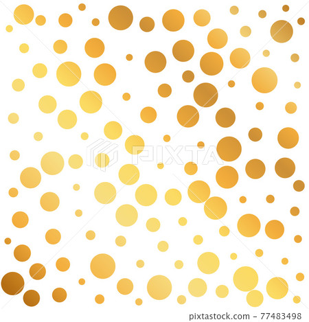 golden circles pattern background, can be used as a wrapping paper or design wallpaper 77483498