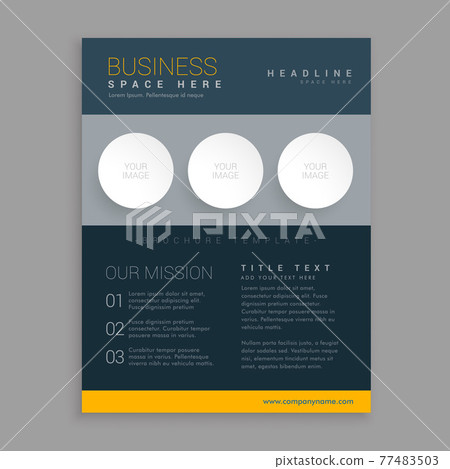 modern dark brochure design in simple geometric shapes modern dark brochure design in simple geometric shapes 77483503