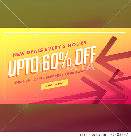 deals and discount banner and voucher design with arrow style deals and discount banner and voucher design with arrow style 77483582