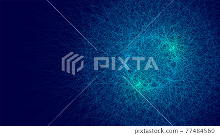 abstract chaotic blue glowing lines background abstract chaotic blue glowing lines background 77484560