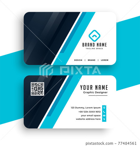 abstract blue corporate business card template design abstract blue corporate business card template design 77484561
