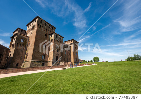 Medieval Castle of San Giorgio in Mantua downtown Italy - Palazzo Ducale Medieval Castle of San Giorgio in Mantua downtown Italy - Palazzo Ducale 77485387