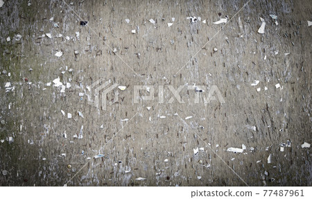 old texture painted wooden board. Bulletin board.. Selective focus 77487961