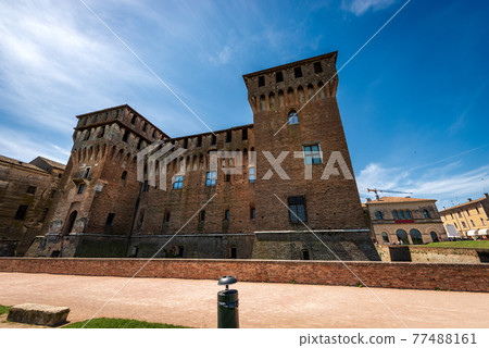 Medieval Castle of San Giorgio in Mantua downtown Italy - Palazzo Ducale 77488161