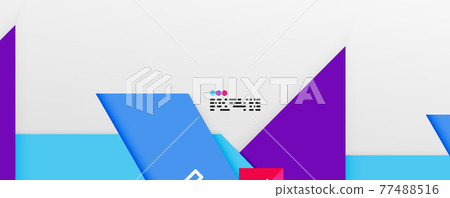 Shiny color triangles and geometric shapes vector abstract background Shiny color triangles and geometric shapes vector abstract background 77488516