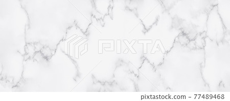 Panorama white marble stone texture for background or luxurious tiles floor and wallpaper decorative design. 77489468