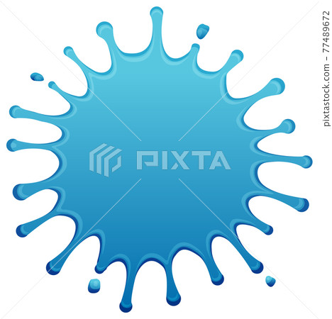 水 / 液體飛濺 / 飛濺 / 飛濺剪影圖案矢量圖 77489672