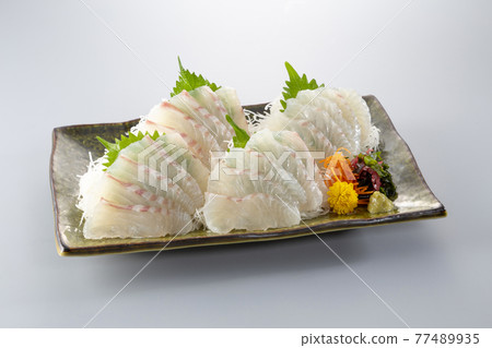 Red snapper sashimi Red snapper sashimi 77489935