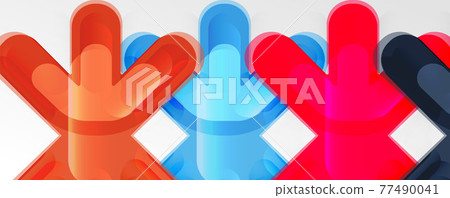 Abstract glossy crosses background for business or technology presentations, internet posters or web brochure covers Abstract glossy crosses background for business or technology presentations, internet posters or web brochure covers 77490041