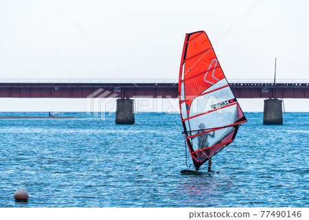 《京都府》由良川橋風帆衝浪 77490146