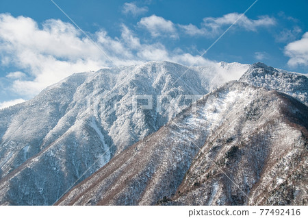 白雪飛舞的近畿最高峰八景山 白雪飛舞的近畿最高峰八景山 77492416