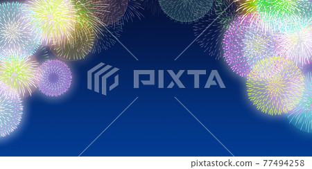 Fireworks display background material Fireworks display background material 77494258