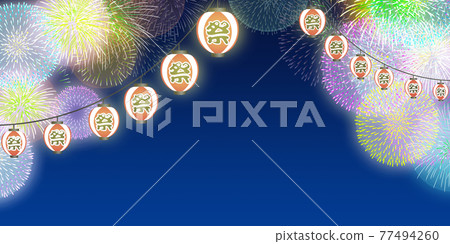 Fireworks display background material Fireworks display background material 77494260