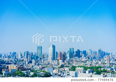 東京市中心風景 77494478