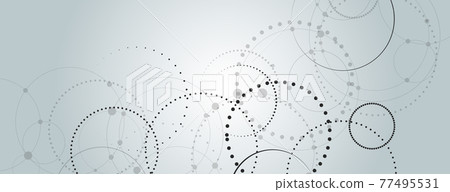 Black connect dotted circle in modern style on halftone background. Communication network. Abstract background banner. Modern vector illustration Black connect dotted circle in modern style on halftone background. Communication network. Abstract background banner. Modern vector illustration 77495531