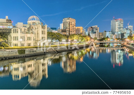 廣島夜景原子彈爆炸圓頂屋 77495650