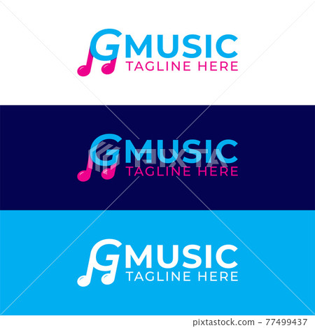 Colorful Letter G Alphabet Music Logo Design. Initial and Musical Note logo concept. Monogram Lettermark Logotype. Pink Magenta, Blue and White Color Theme Colorful Letter G Alphabet Music Logo Design. Initial and Musical Note logo concept. Monogram Lettermark Logotype. Pink Magenta, Blue and White Color Theme 77499437