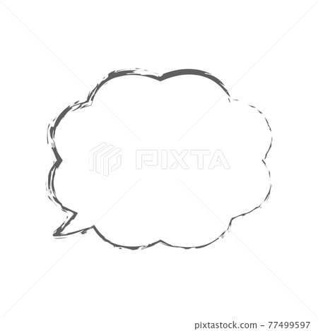 Balloon illustrations, icons (hand-drawn, overlaid style) 77499597