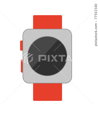 Watch with Buttons Poster Vector Illustration - Stock Illustration ...