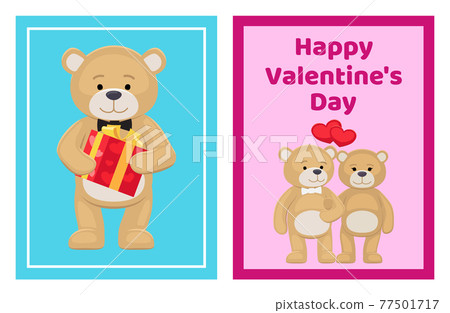 I Love You and Me Teddy Bears Vector I Love You and Me Teddy Bears Vector 77501717
