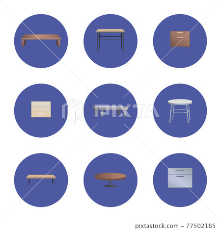 Fashionable Wooden Coffee and Bedside Tables Set 77502185