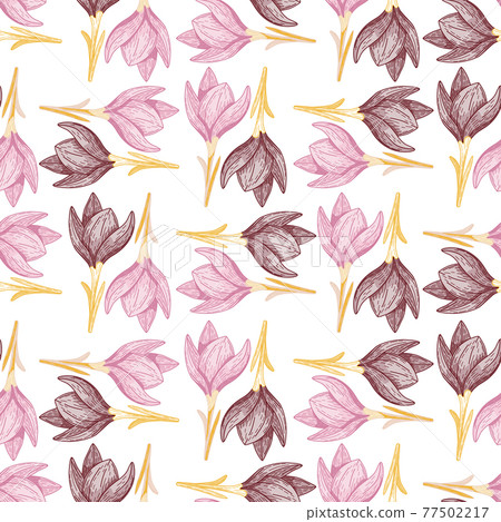 Isolated seamless random pattern with pink and... - Stock Illustration ...