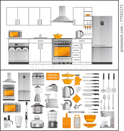 Kitchen Collection of Appliances and Kitchenware Kitchen Collection of Appliances and Kitchenware 77502271