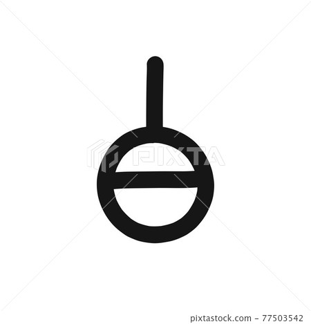 genderless symbol doodle icon, vector line illustration genderless symbol doodle icon, vector line illustration 77503542