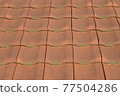 Colorful red roof tiles pattern 77504286