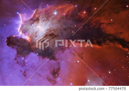Cluster of stars. Nebula. Elements of this image furnished by NASA Cluster of stars. Nebula. Elements of this image furnished by NASA 77504470