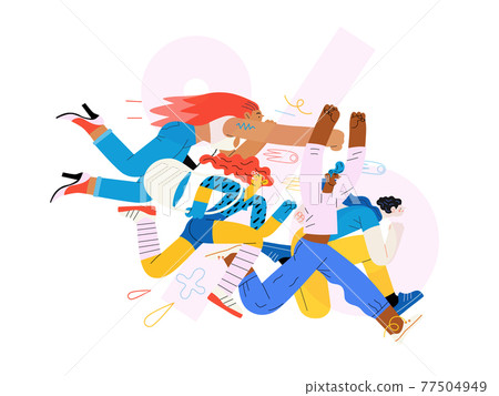 Discounts, sale, promotion. Flat vector modern illustration Discounts, sale, promotion. Flat vector modern illustration 77504949