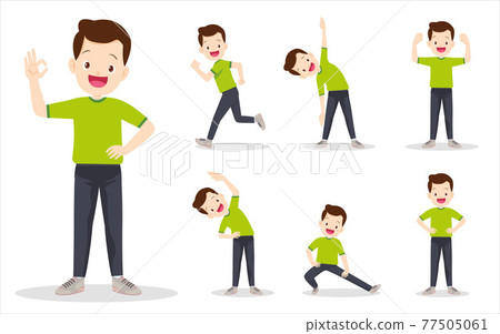 bundle set of smart man on exercise various actions bundle set of smart man on exercise various actions 77505061
