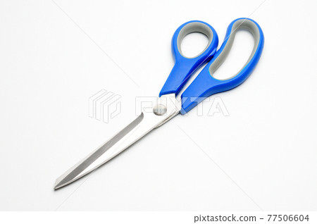 Tailors scissors on a white background 77506604