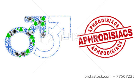 Aphrodisiacs Grunge Badge and Gay Pair Symbol Mosaic of Viral Winter Items Aphrodisiacs Grunge Badge and Gay Pair Symbol Mosaic of Viral Winter Items 77507225