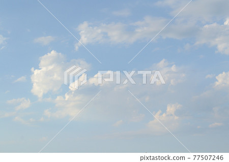 Blue cloudy sky for background 77507246
