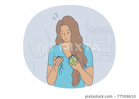 Losing hair concept Losing hair concept 77508610